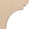 Ekena Millwork 5"W x 20"D x 20"H Thin Yorktown Rough Cedar Woodgrain TimberThane Corbel, Primed Tan CORUR05X20X20YORRCPR - alternate 3